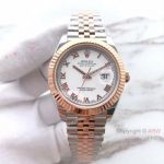 Knockoff Rolex Datejust II 41mm 2-Tone Rose gold White Roman Dial Watch_th.jpg